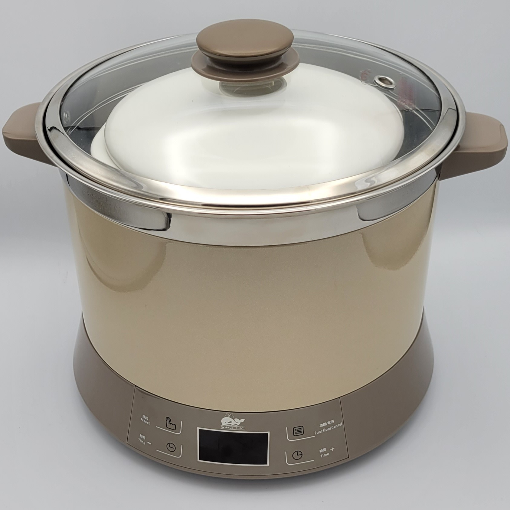 Whale Electric Stewing Pot: 3.5 L + 4x 0.5L, 600W, beige | WDZ-35G