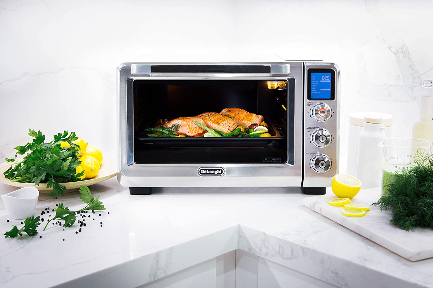 DeLonghi Livenza Convection Oven, 0.8 cu.ft, digital controls, s/s | EO241150M