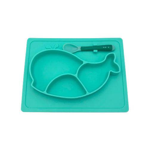 Tootsie B Whale Silicone Sectioned Plate | 05048