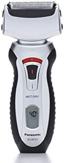 Panasonic Electric Shaver: rechargeable, 3-blade wet/dry, LCD screen, silver &amp; black | ESRT51S