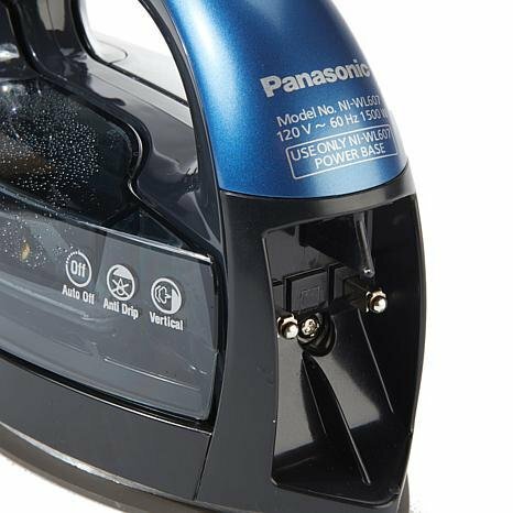 Panasonic Steam Iron |NI-WL607A| Blue, 360-Quick, Cordless, Ceramic-Coated Soleplate, with Vertical Steam