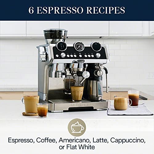 DeLonghi La Specialista Maestro Espresso Maker: 1450W with LatteCrema automatic milk frother, s/s | EC9665M