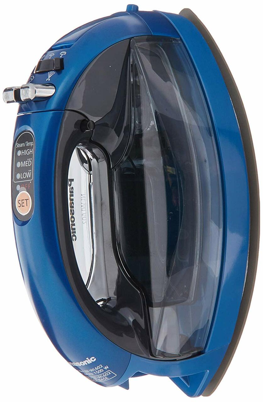 Panasonic Steam Iron |NI-WL607A| Blue, 360-Quick, Cordless, Ceramic-Coated Soleplate, with Vertical Steam