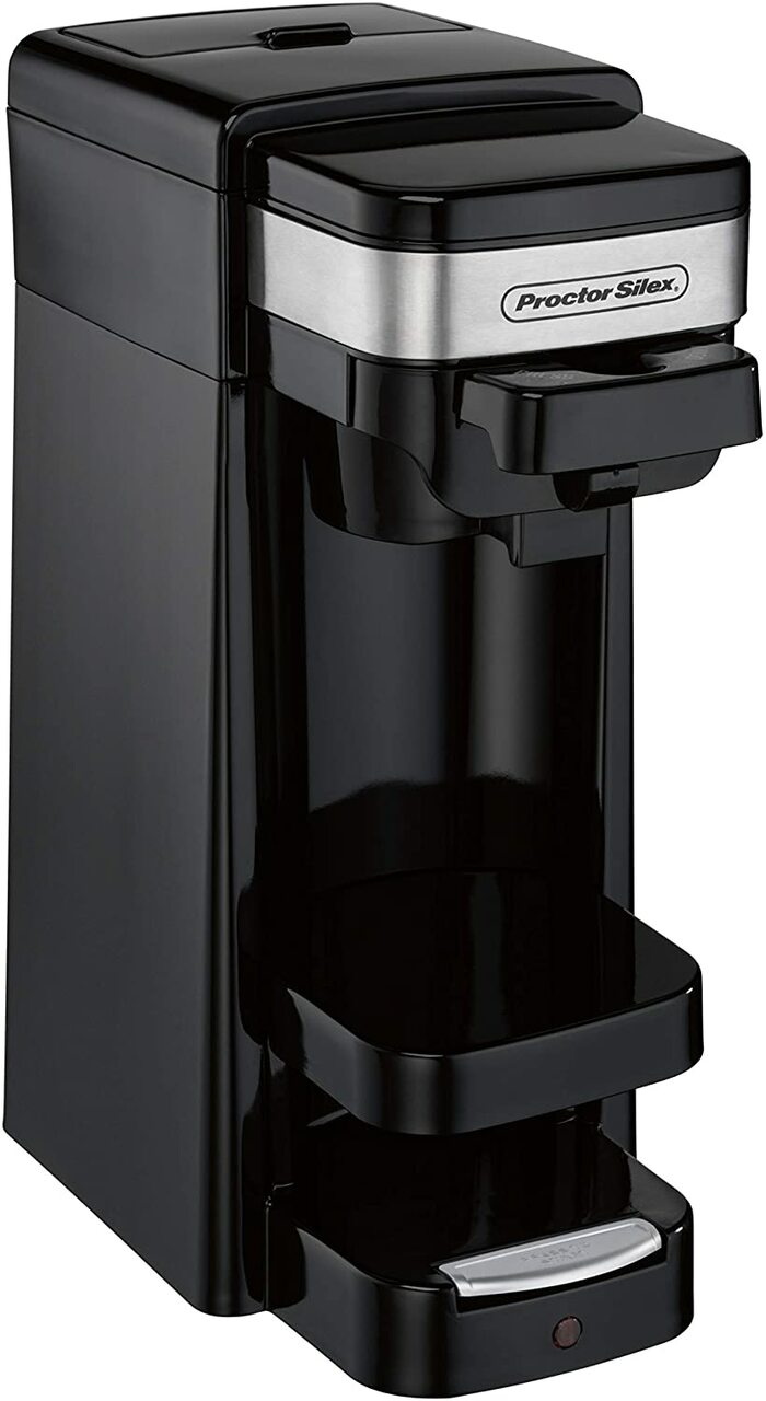 Proctor-Silex Single Serve Coffee Maker: 14oz, black | 49969C