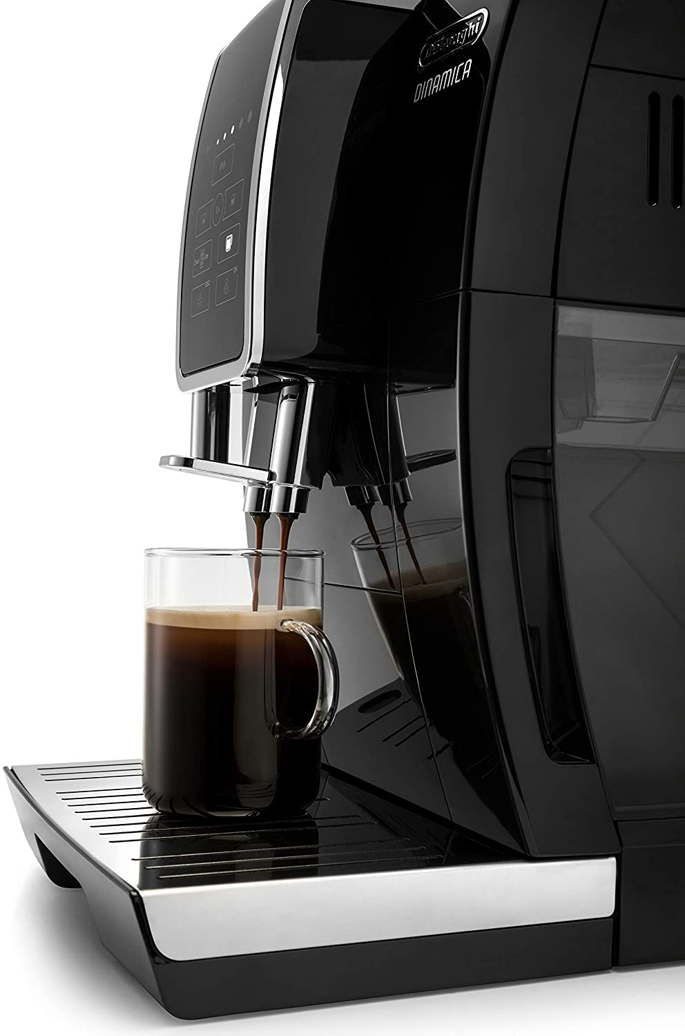 DeLonghi Dinamica Automatic Espresso Maker: with iced-coffee, black | ECAM35020B