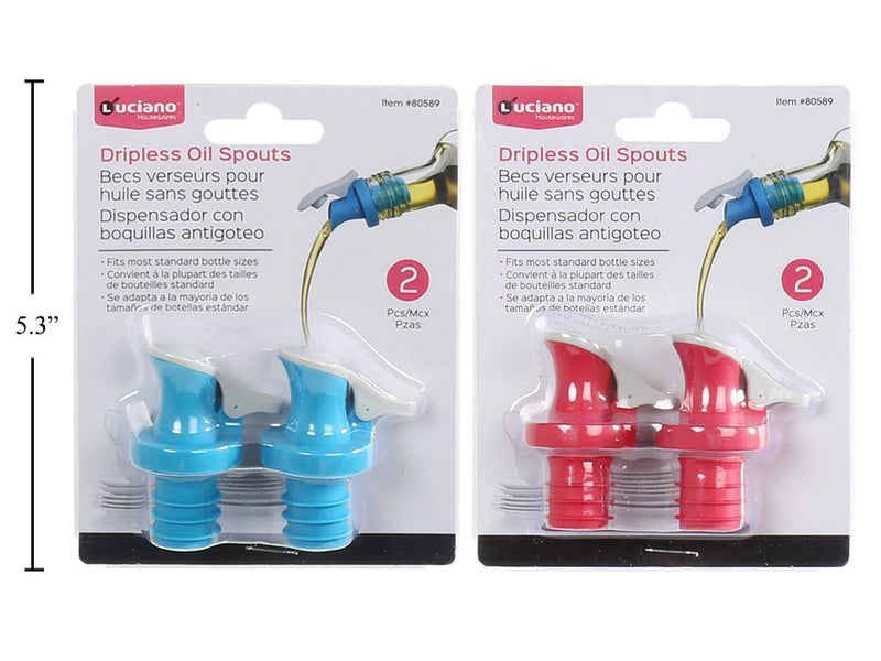 Luciano 2-pc Dripless Oil Spouts set | 80589