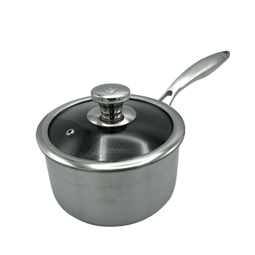 Targu Hybrid Sauce Pan: 16cm with glass lid | BC-HW16SPG