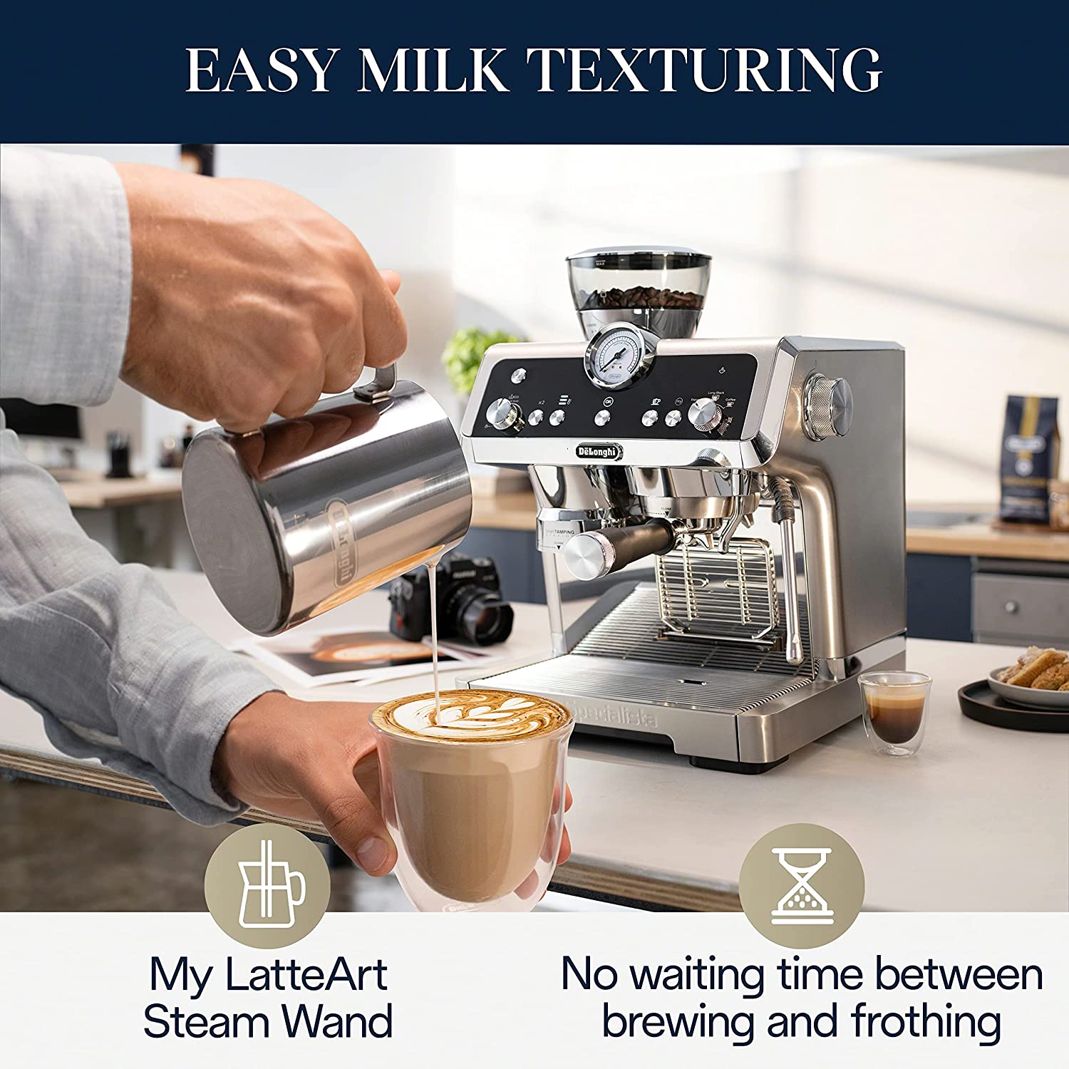 DeLonghi La Specialista Prestigio Espresso Machine: 1450W with