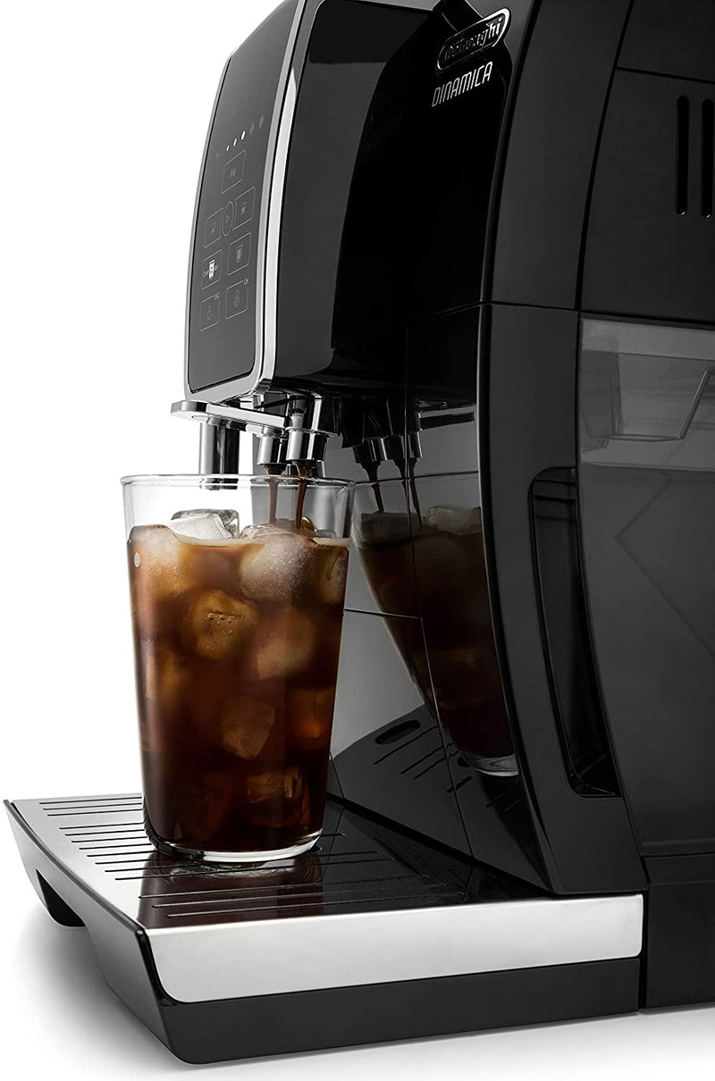DeLonghi Dinamica Automatic Espresso Maker: with iced-coffee, black | ECAM35020B