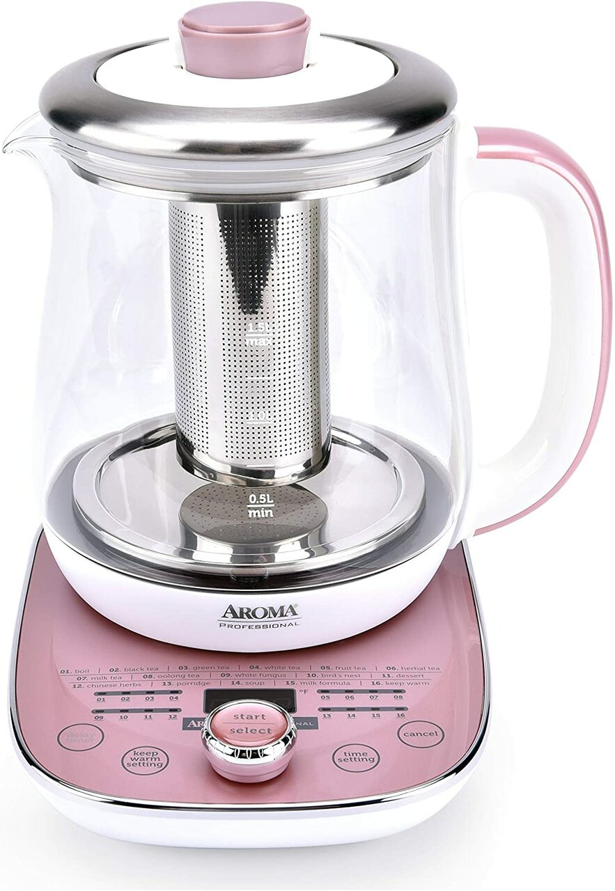 Aroma Professional Nutri Kettle, 1.5L Pink | AWK-701