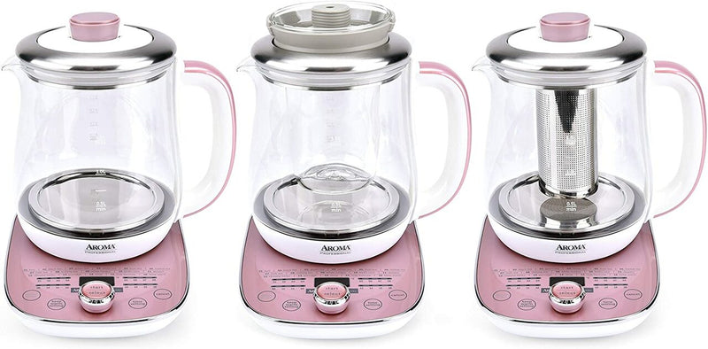 Aroma Professional Nutri Kettle, 1.5L Pink | AWK-701