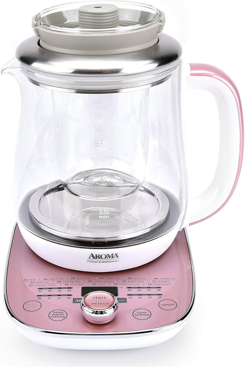 Aroma Professional Nutri Kettle, 1.5L Pink | AWK-701