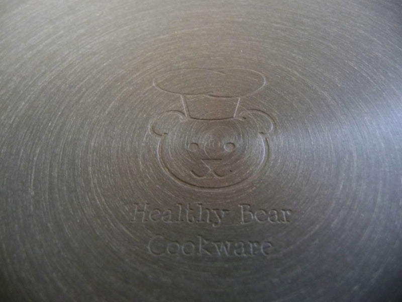 Healthy Bear hard anodized Wok |BCHA28WG| 28cm with Glass Lid