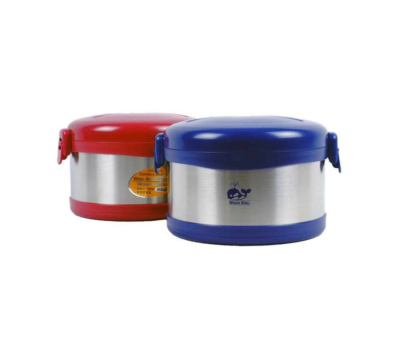 Whale / Sun Kung Thermal Lunch Kit |J950EB| 0.95L with divider basket, incl carrying bag, assorted color(blue/red)