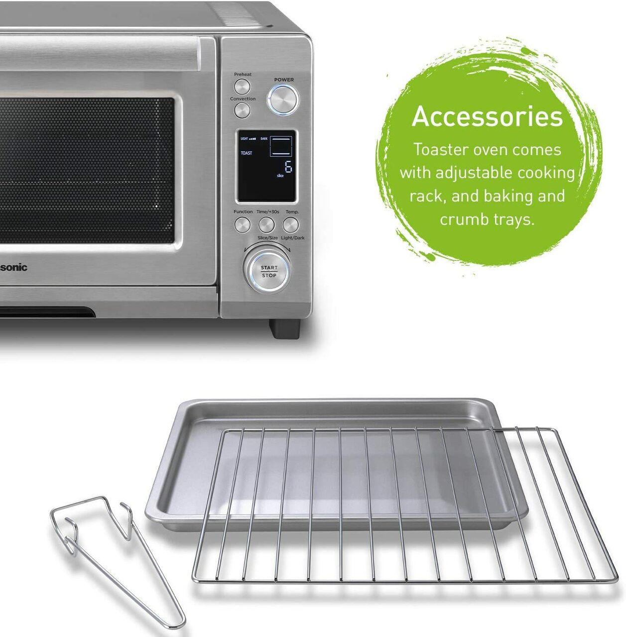 Panasonic NBG251 Convection Toaster Oven 0.9 cu.ft Stainless Steel