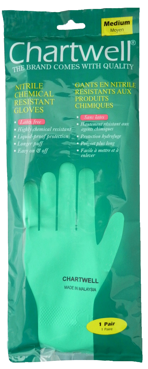 Chartwell Nitrile Chemical Resistant Gloves | 35593 | Medium Size