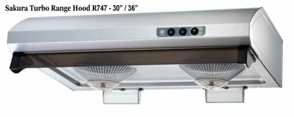 Sakura Kitchen Range Hood |R747ii-36HS| 36" stainless steel