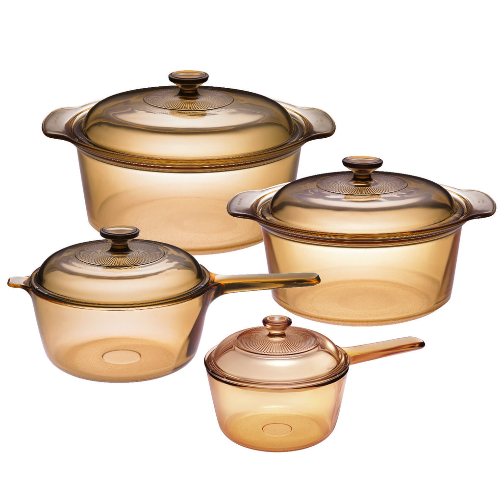Clearvision Cookware Visions Glass Cookware Set |VS228| 8-pieces