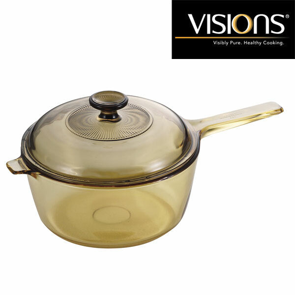 Visions Glass Saucepan |VSP2.5| 2.5L with Glass Cover