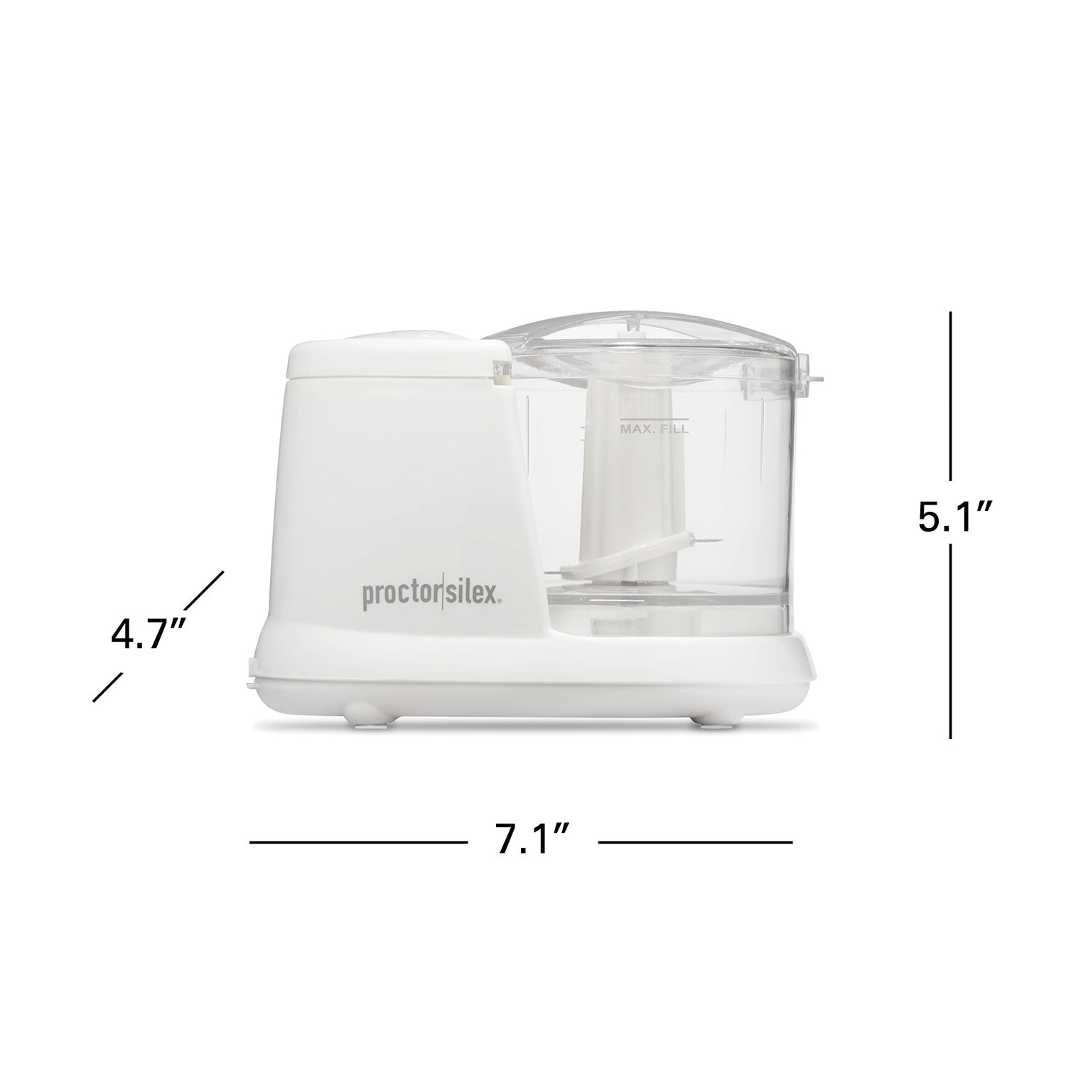 Proctor-Silex Chopper: 1.5 cup, white | 72500PS