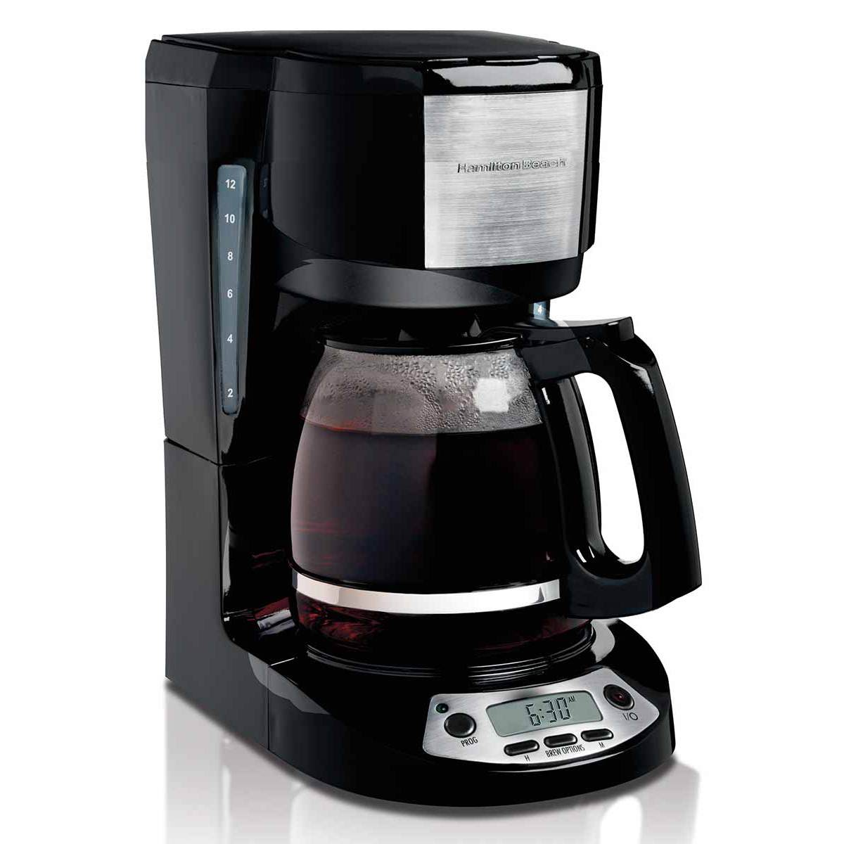 Hamilton Beach Coffee Maker: 12 cup, programmable, black | 49615C