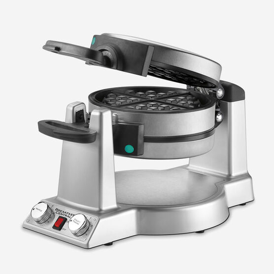 Cuisinart BreakfastCentral Waffle/ Omelette Maker: 1500W, silver | WAF600C