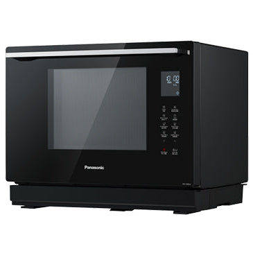 panasonic steam microwave 1 2 cu ft 1000w 4 in 1 gunmetal black nn cs89lb image 1