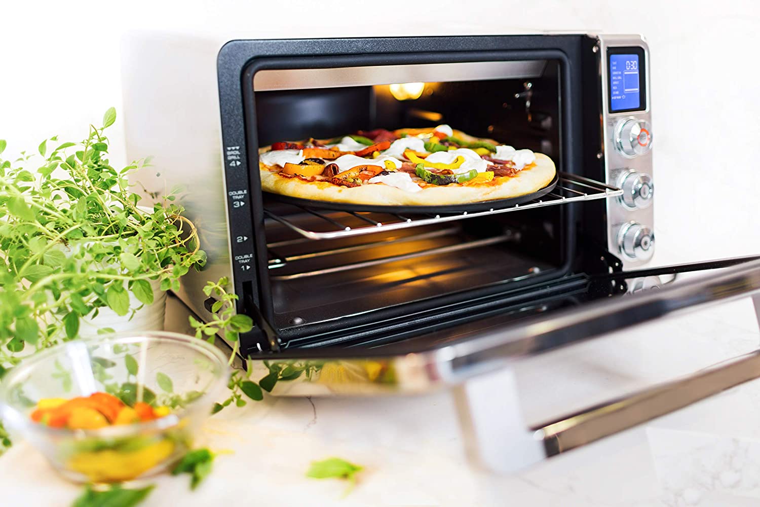 DeLonghi Livenza Convection Oven, 0.8 cu.ft, digital controls, s/s | EO241150M