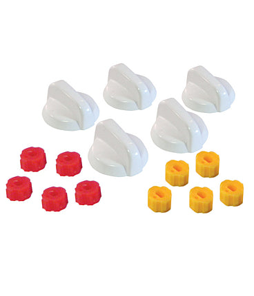 H.D. 51-8037 Electric/Gas Range Knob Set White 5pc