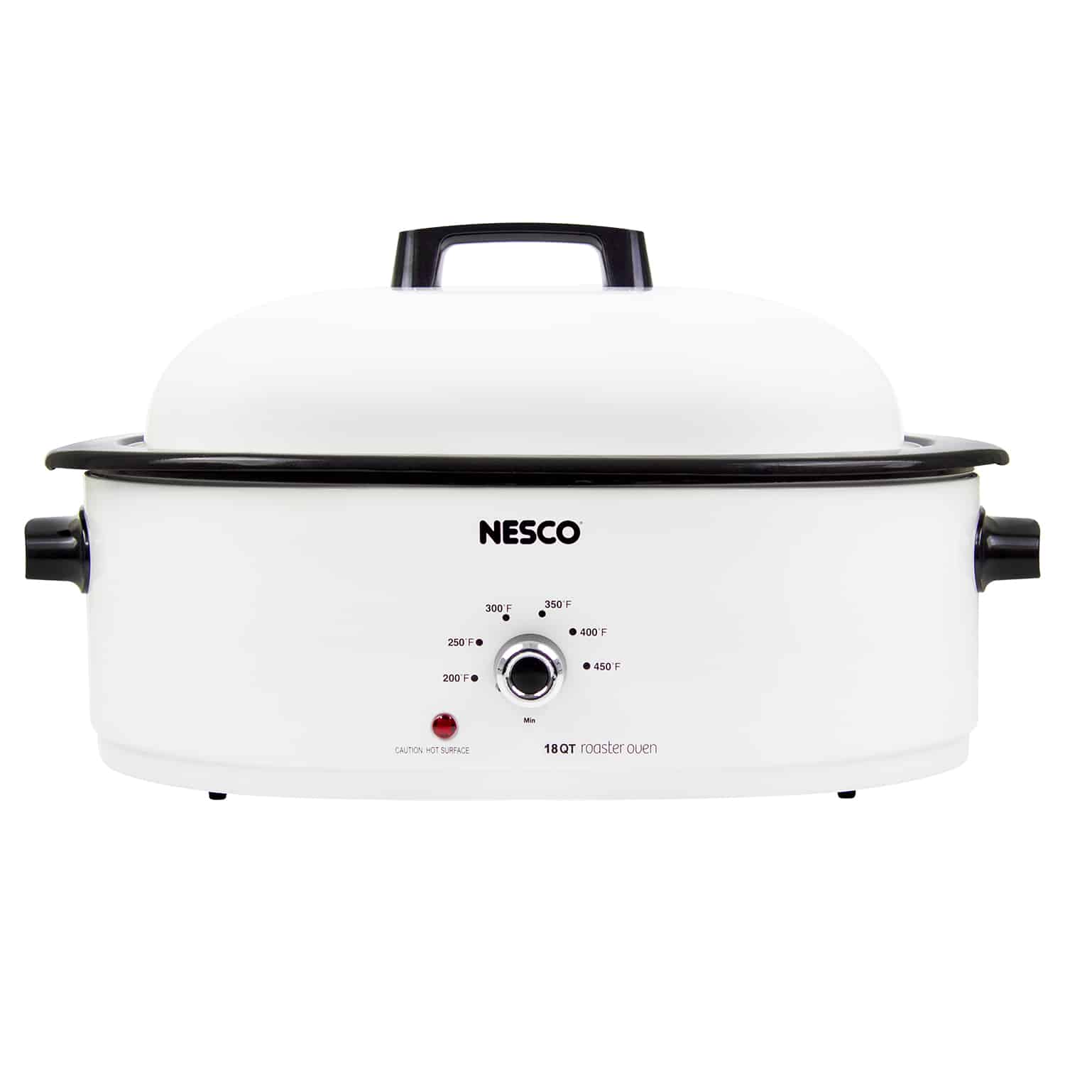 Nesco Roaster Oven: 18 Qt, Porcelin Cookwell, white | MWR18-14