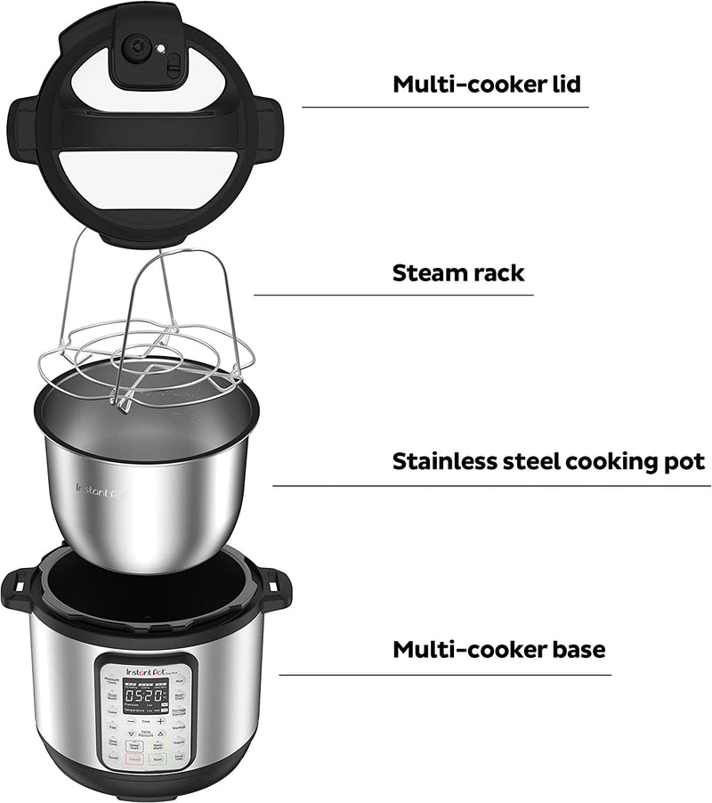 Instant Pot Pressure Cooker: 6.0 quart, 9-in-1 multi-use programmable | DUO-PLUS60