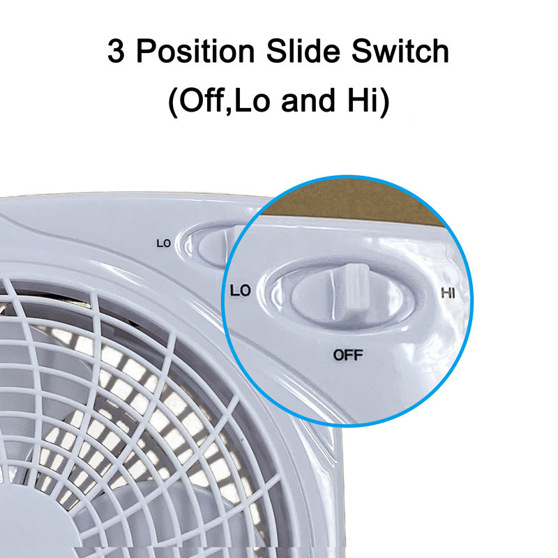 Optimus Box Fan: 10'' | F-1022