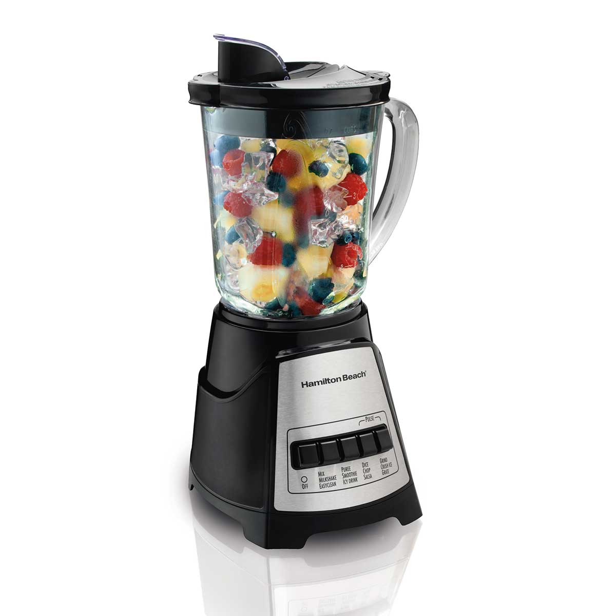 Hamilton Beach Blender: 700W, 12-speed, 40oz glass jar | 58148