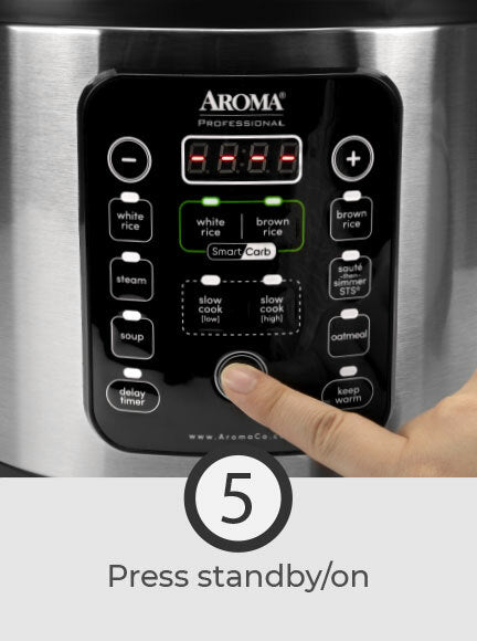 Aroma ARC-1120SBL SmartCarb Rice Cooker: 10 cup, multi-function