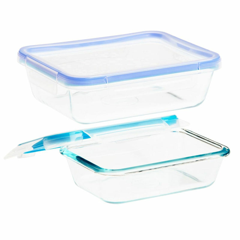 Snapware Total Solution Pyrex Glass Food Storage, Rectangle |1109329| 4-piece Set